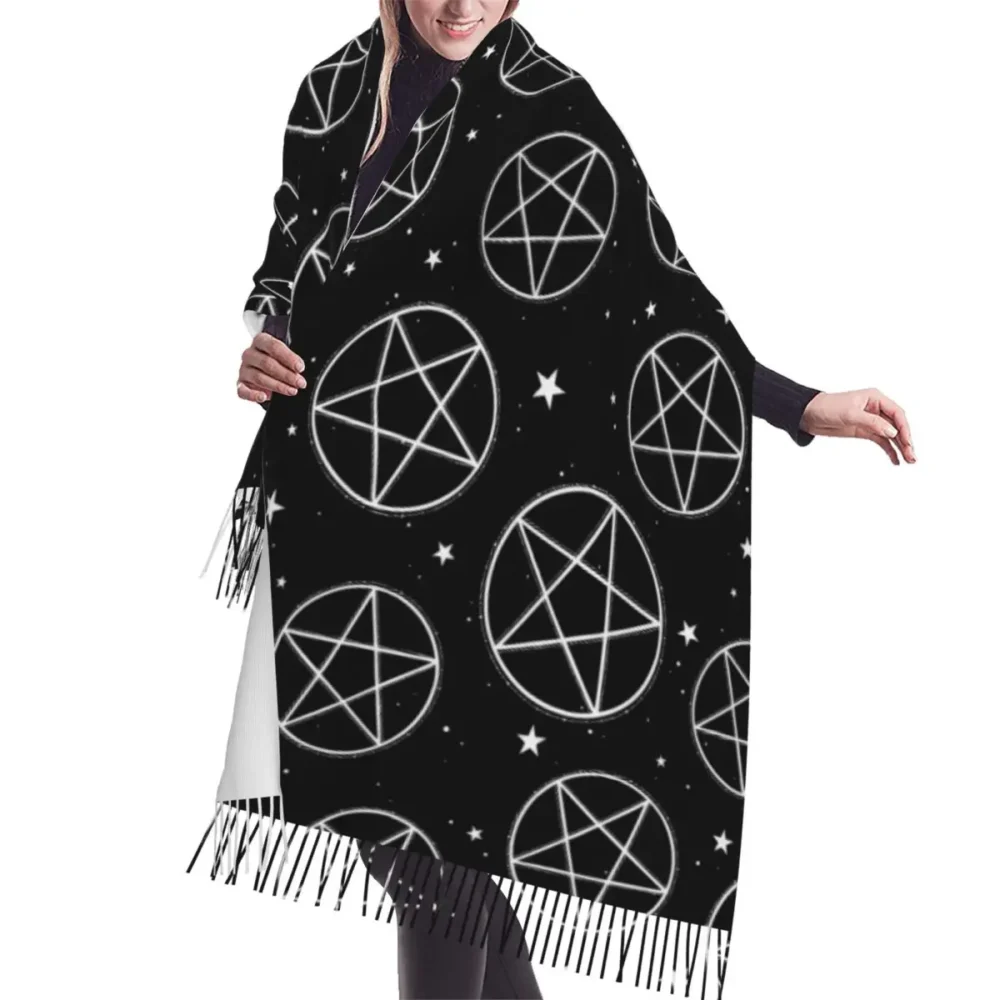 Pentagram Rave Pashmina w Tassels