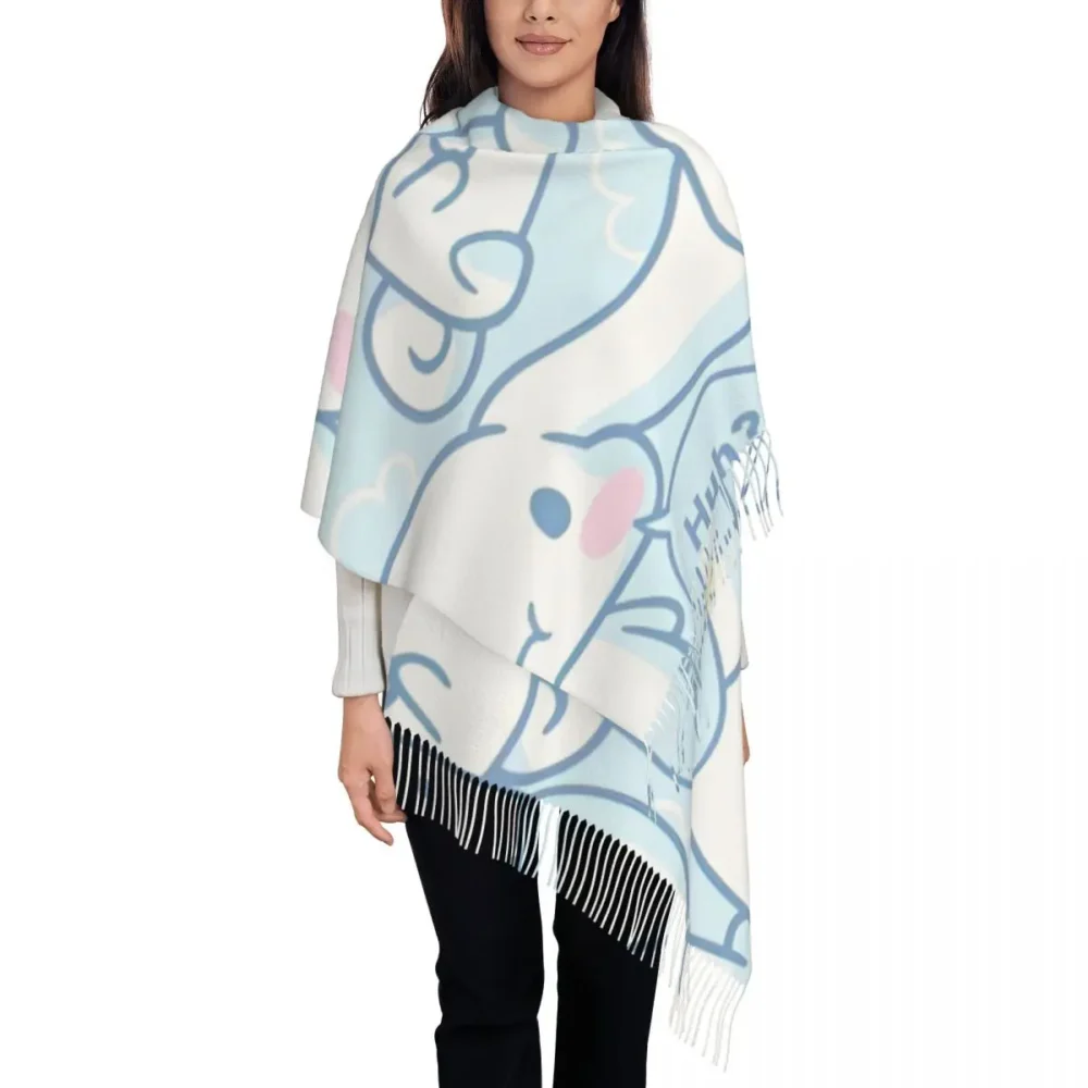 Cinnamoroll Kawaii Pashmina w Tassels