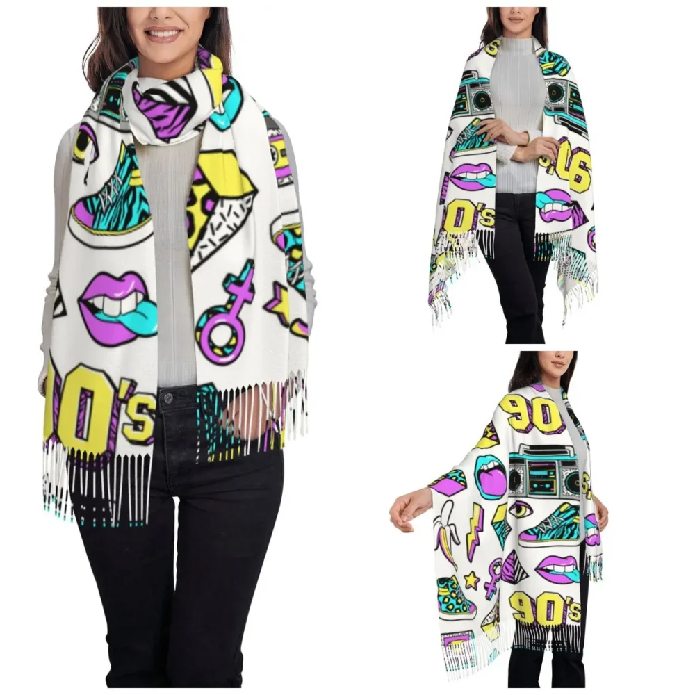 Retro 90s Rave Pashmina - Image 2