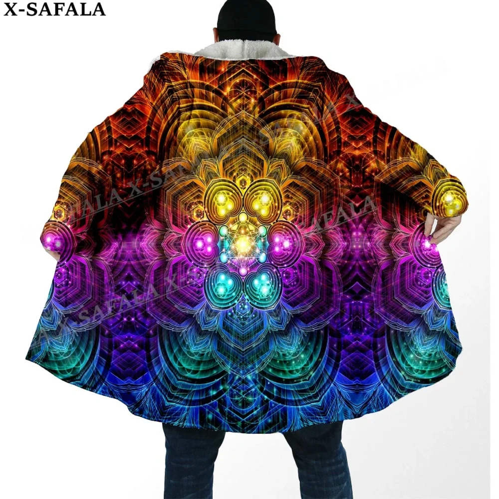 Trippy Mandala Psychedelic Rave Pashmina - Image 3