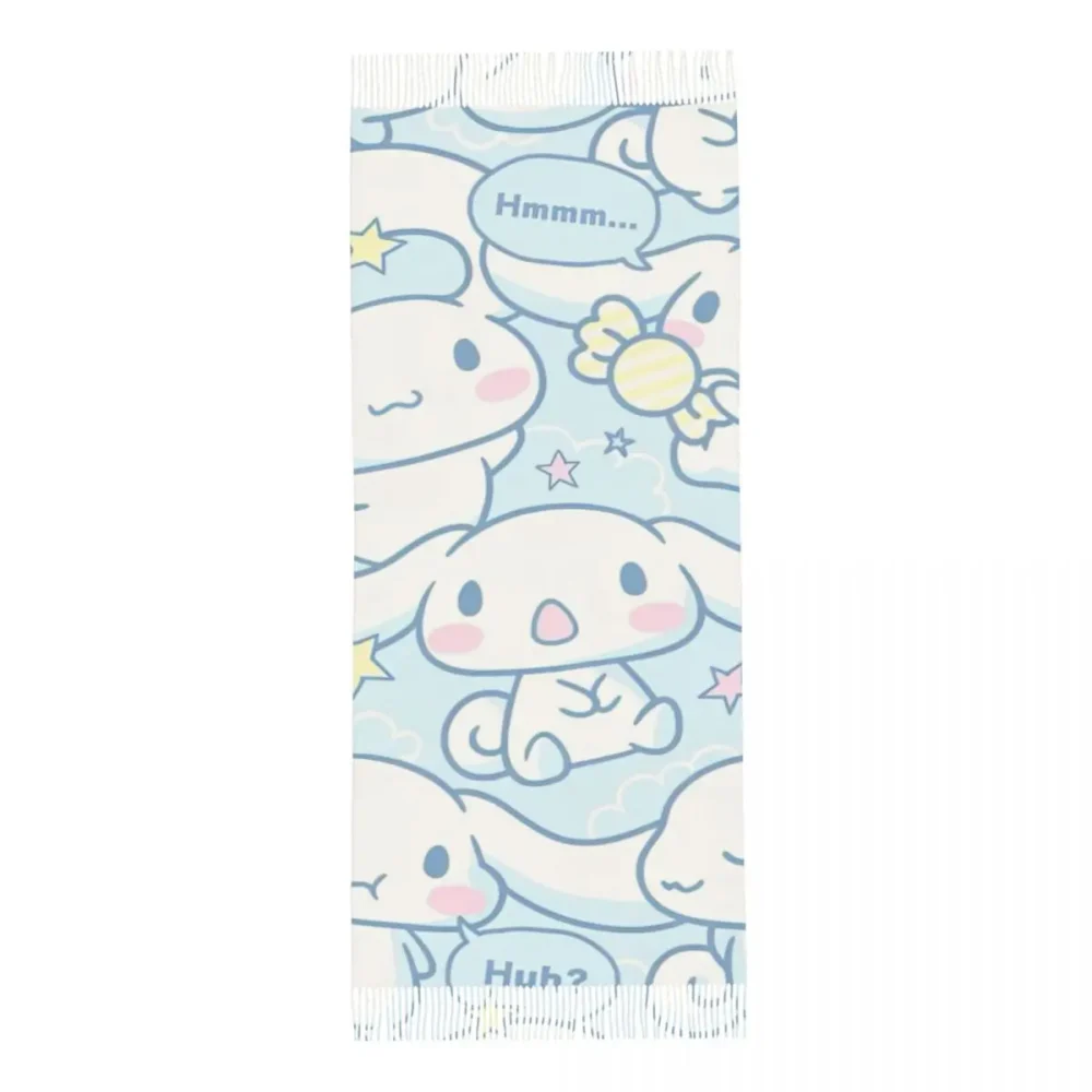 Cinnamoroll Kawaii Pashmina w Tassels - Image 3