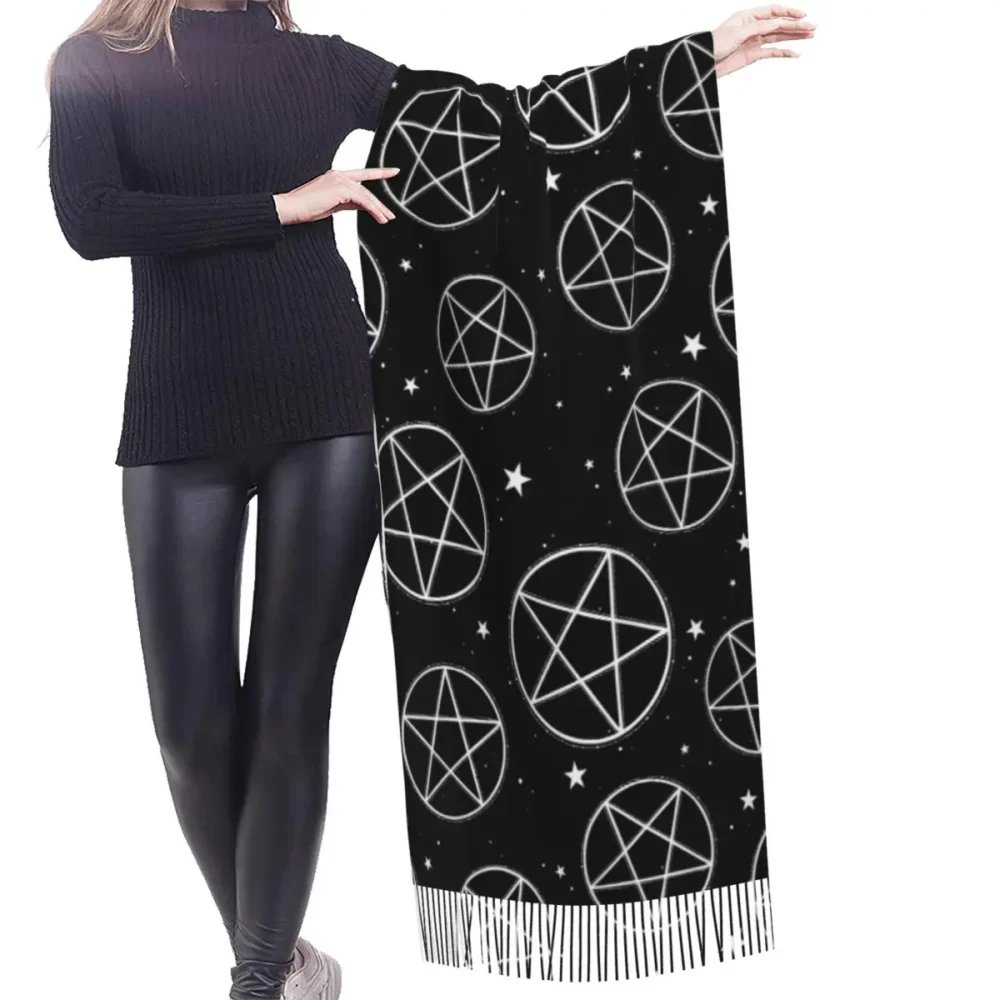 Pentagram Rave Pashmina w Tassels - Image 2