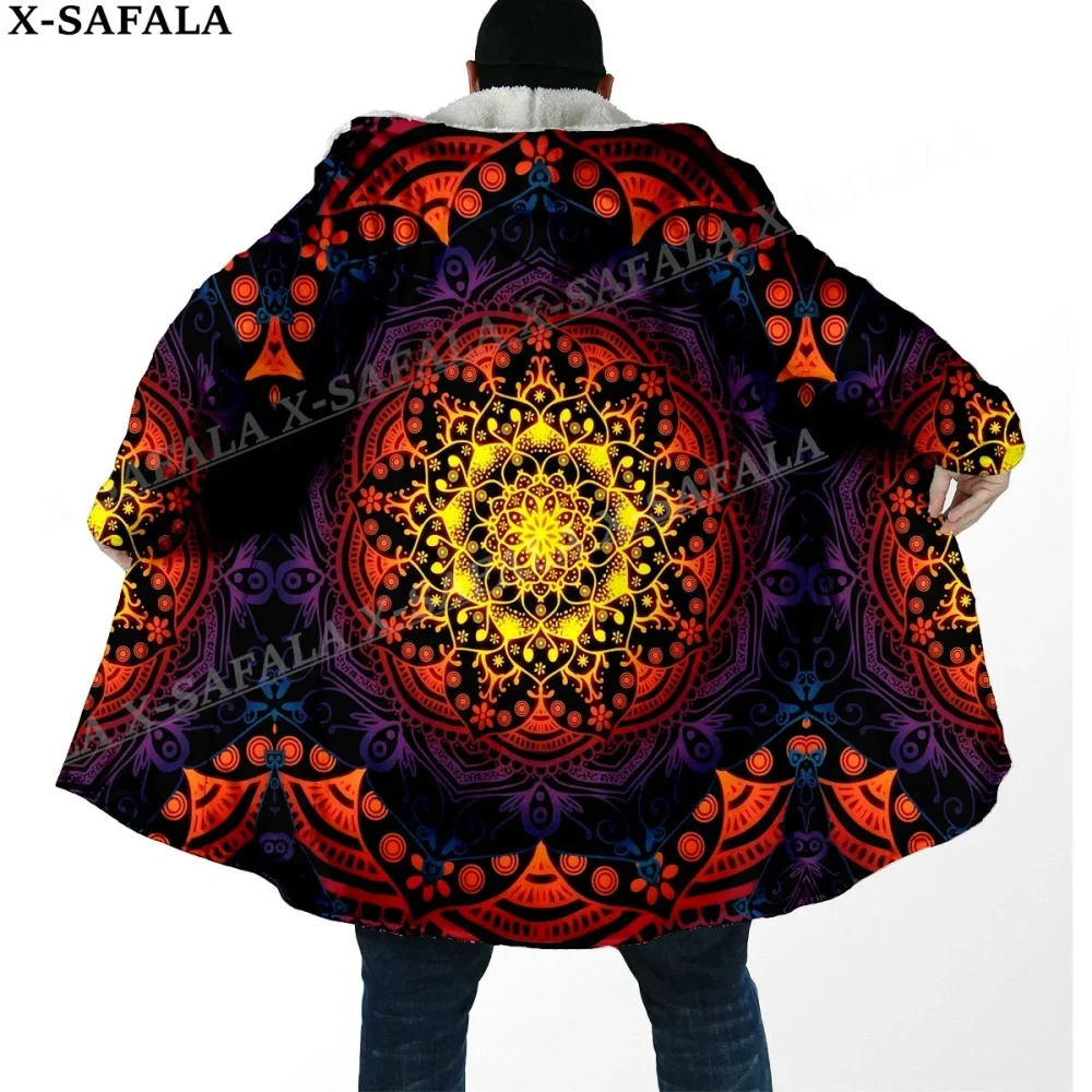 Trippy Mandala Psychedelic Rave Cloak - Image 7